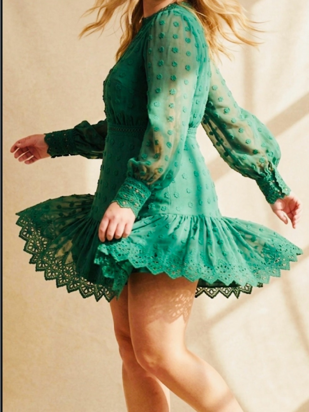 Love by Design Green Lace Dress. Size 2X